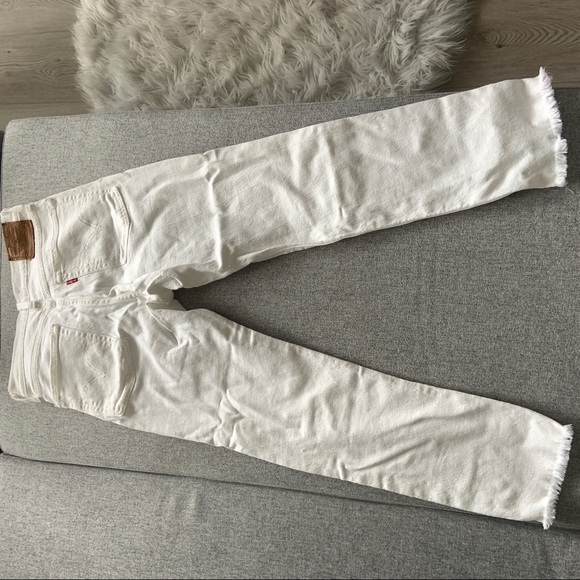 Wedgie Straight Leg Levi White jeans - Picture 5 of 8